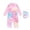 Light Pink, variant on LRen Toddler Girls Long Sleeve Rash Guard Long Sleeve Swimsuits Two Piece Rash Guard Bathing Suits Upf 50 Uv Loose Fit Crew Neck Tankini Swimsuits Tankini Swimsuits for Girls