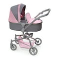 thumbnail image 1 of Daydream Multi-Function Single Doll Pram & Stroller - Gray/Pink, 1 of 1