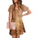 thumbnail image 4 of Vestido Corto de Verano Moda Gradiente Corto de Manga en V Cuello Vestido Casual, Poliéster Ligero de Verano, Lavado de Manos, 4 of 9
