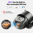 thumbnail image 2 of Runofast 4G LTE Cellular Security Camera Wired Indoor/Outdoor, No WiFi Security Cameras Plug-in for 24/7 Recording (Black), 2 of 8