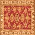 thumbnail image 1 of Ahgly Company Indoor Square Abstract Orange Modern Area Rugs, 5' Square, 1 of 4