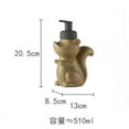 thumbnail image 3 of Ceramics Animal Squirrel Shape Hand Soap Dispenser Bathroom Refillable Liquid Lotion Bottle with Pump Soap Dispenser (6), 3 of 5
