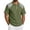 Army Green-B#40610BB, variant on Hearthz Linen Mens Polo Shirt Moisture Wicking Raglan Men's Short Sleeve Shirts Color Block Soft Breathable Golf Polo Shirts for Men