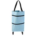 thumbnail image 4 of Chariot de Magasinage Pliable Gris avec Roues – Capacité de Charge Robuste de 10 kg, Conception Pliable Portable pour le Transport d'Épicerie, le Rangement à la Maison et l'Usage Quotidien – Chariot Utilitaire Ménager Léger pour Supermarché, 4 of 6