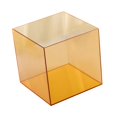 thumbnail image 2 of Kokiya Display Case Clear Storage Cube Organizer Storage Bin Display Stand for Doll Orange, 2 of 9