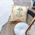 thumbnail image 3 of Pillow Cover,Retro Ethnic Orange Outdoor Decorative 16x16inch Throw Pillows for Couch, Bohemian Pattern Decor Cushion Linen Pillowcase for Bed Car Safa (ONLY Cover), 3 of 6