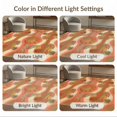 thumbnail image 7 of ODIKA 4'x6' Washable Area Rug Pet Friendly, Non-Shedding Sunset Retro Vinyl Phonograph Disc Colored Border Print Record for Bedroom, Reading Nook, 7 of 7