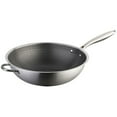 thumbnail image 1 of Miangastore Stainless Steel Wok Honeycomb Structure Frying Pan Double Handles Chinese Wok, 1 of 8