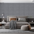 thumbnail image 2 of Dundee Deco Peel and Stick Faux Fabric Wallpaper Roll, 24" x 9', Charcoal Grey, 2 of 8