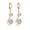 Crystal, variant on New Women's 0.8cm Long 0.75cm Wide Silver Heart Sapphire Earring Great Valentine's Day Gifts
