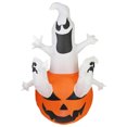 thumbnail image 2 of Fantasma inflable gigante de 5,9 pies para decoración de patio de Halloween (estándar australiano) Tmvgtek Para estrenar, 2 of 6