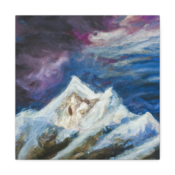 Mountain's Winter Aura - Canvas