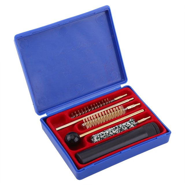 6 piezas/caja Kit de limpieza de armas portátil Herramienta de accesorio de limpieza de pistola y escopeta