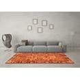 thumbnail image 3 of Ahgly Company Indoor Rectangle Abstract Orange Modern Area Rugs, 8' x 12', 3 of 4
