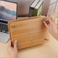 thumbnail image 3 of Wooden Book Press Tools Rectangle Wooden Binding Press Book Portable Wooden Book Press Bookbinding with 4 Pcs Screws for Bookbinding Supplies 11.6x7.9, 3 of 5