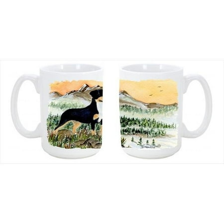 

Entlebucher Mountain Dog Dishwasher Safe Microwavable Ceramic Coffee Mug 15 oz.