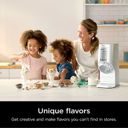 Ninja® CREAMi Breeze Ice Cream Maker and Frozen Treat Maker with 5 One-Touch Programs, White, NC100
