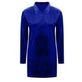 thumbnail image 6 of Ygbgbb Women's Velvet Mini Dress Casual 3/4 Sleeve Ruched Dress Wedding Elegant Cross Front Tunic Top Guests Party Cocktail Dresses 2026 Outfits Blue XXL, 6 of 6