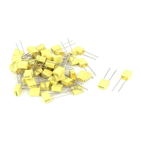 Mfd 100v Radial - 50 Pcs 330NJ100 0.33UF 100V Radial Polyester Film Box Type Correction Capacitors