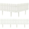 thumbnail image 1 of UPOUART 4 Fences Decorative Plastic Fence White for Yard Decoration, 1 of 8