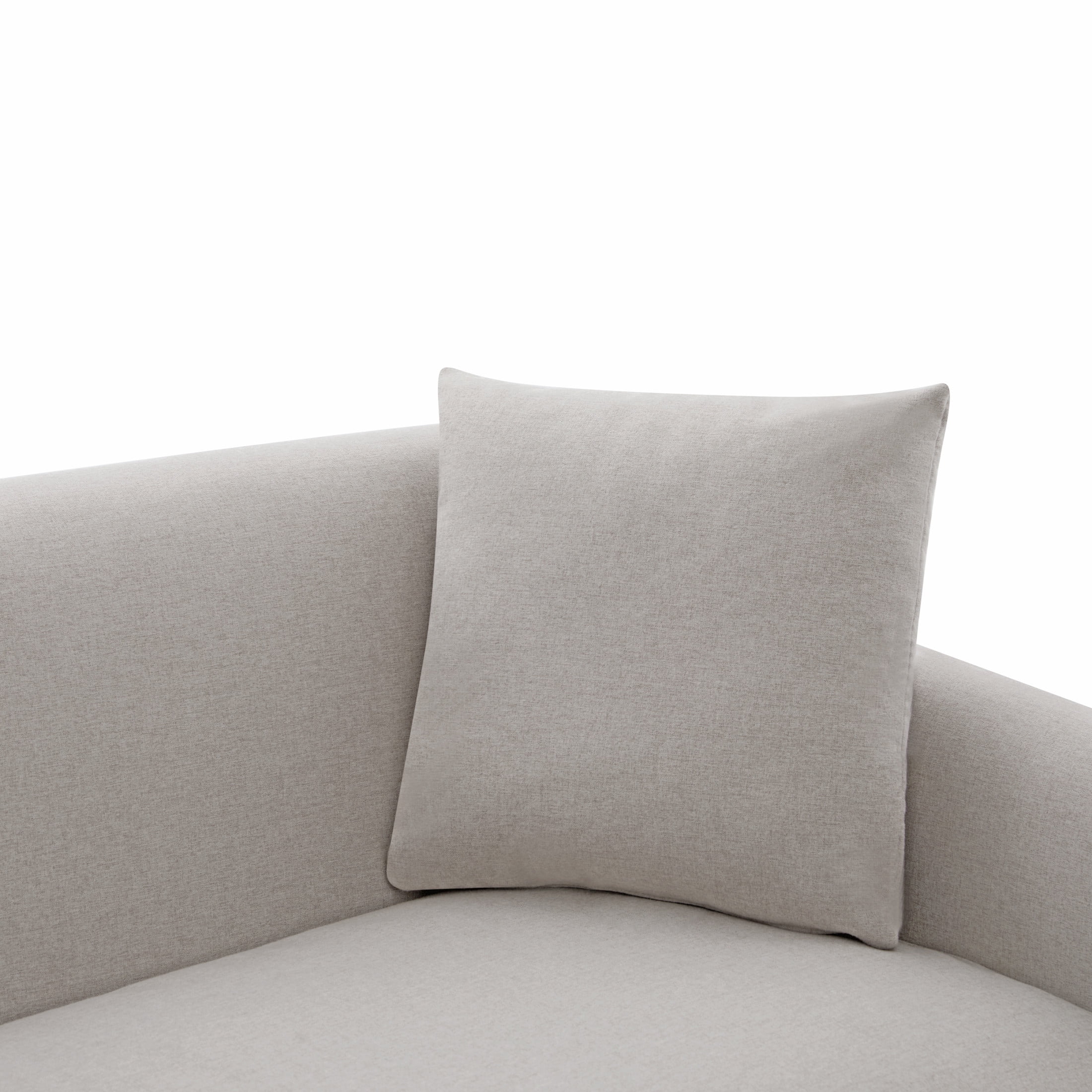 Christopher Knight Home 75.78" Modern Chenille Upholstered 3-Seater Sofa with Throw Pillows, Gray