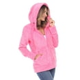 thumbnail image 2 of White Mark Women's Hooded Sherpa Jacket, 2 of 5