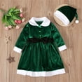 thumbnail image 2 of LWNYDPLSD Girl Christmas Dresses Girls Christmas Dress Size 6 Baby Girl 0-3 Months Dress Plus Size 2t Girls Clothes Fall/ Winter Baby Boy Going Home, Green 12-18 Months, 2 of 9