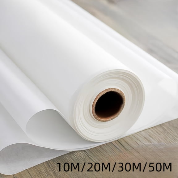 QUTETN White Silicone-Coated Parchment Paper Roll – Food-Grade, Heat Resistant Up to 428°F – For Baking, Air Fryer, Oven, Microwave & Grill – Non-Stick & Easy Release