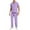Purple, variant on Aofany Scrubs Set Men Stretch V-Neck Scrub Top and Elastic Waistband Pants Scrubs for Men, Men's Workwear Uniform