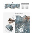 thumbnail image 5 of Tie Up Valance Curtain for Kitchen,Retro Ocean Sea Turtle Starfish Rod Pocket Short Curtains Adjustable Tie-Up Shade Valances,Marine Coral Shell Seahorse Window Treatment for Bathroom Living Room, 5 of 8