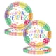 thumbnail image 2 of 20 Platos para Fiesta de Pascua | Vajilla de Papel Desechable Multicolor | Vajilla Grande de 23 X 23 Cm para Fiestas de Primavera | Duradera y Ecológica | Perfecta para Pascua, Fiestas de Primavera,, 2 of 6