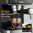 thumbnail image 5 of SUNVIVI 20 Bar Espresso Machine, 3-in-1 Hot & Iced Coffee Maker with Milk Frother, LED Touch Control, Removable 52oz Water Tank, 5 of 14