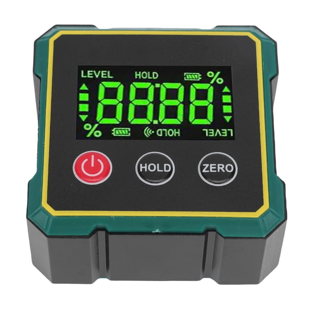 Buscador De ángulo Digital Nivelador Con Base Magnética Fuerte, Herramienta De Medición De Calibre De ángulo ABS Para Carpintería De Construcción