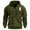 Army Green, variant on XIAONU Mens Hoodies Half Zipper Hooded Sweatshirts With Kangaroo Pocket Loose Long Sleeves Drawsting Pullover Hoodie