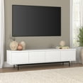 thumbnail image 2 of Whitman Rectangular TV Stand for TV's up to 85" in White, 2 of 9