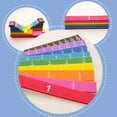 thumbnail image 6 of YZHMYR Math Teaching Fraction Strips Color-Coded Fraction Demonstrator Visual Learning Tool Clear Markings for Primary School Classroom Homeschooling Fraction Addition Subtraction Math Education, 6 of 9