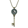 thumbnail image 1 of China Taichi Eight Diagram Key Necklace Pendant Tray Embellished Chain, 1 of 3