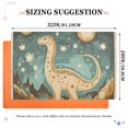 thumbnail image 6 of Yayeee Doormat for Indoor Entrance 32" x 20" Non Slippery Floor Rug, Dinosaur with Stars, 6 of 8