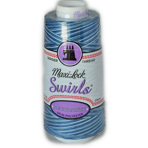 Maxi Lock Swirls Blueberry Cobbler Serger Thread  53-M55
