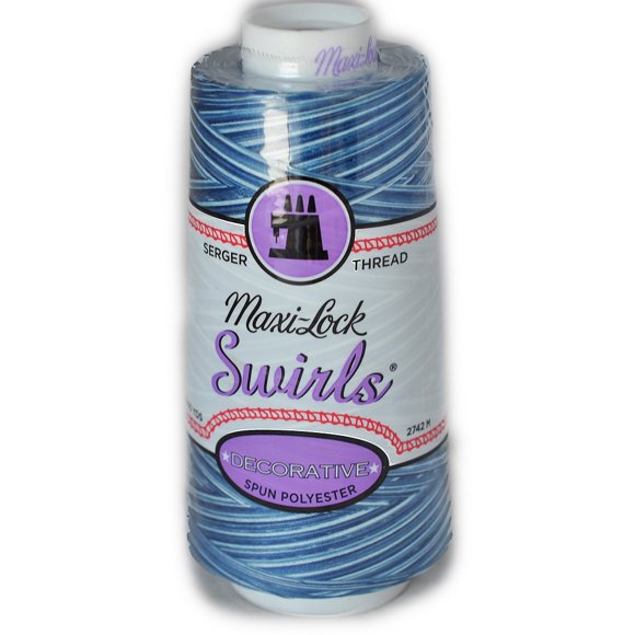 Maxi Lock Swirls Blueberry Cobbler Serger Thread 53-M55