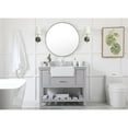 thumbnail image 6 of Elegant Decor Clement 42" MDF Single Bathroom Vanity with Backsplash - Gray, 6 of 8