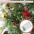 thumbnail image 4 of Santa Boots Decoration with Holiday Greenery, 40" Pre-Lit Hand-Painted Outdoor Christmas Decor, 4 of 6