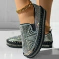 thumbnail image 7 of Mostsola Loafers for Women Glitter Rhinestone Slip on Shoes Casual Platform Walking Shoes, 7 of 7