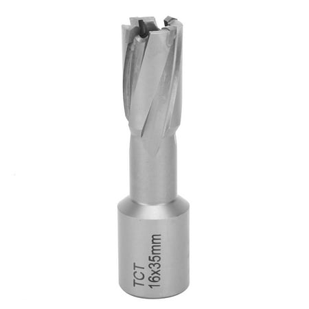 

price crash Hole Opener TCT Flat Shank Hollow Annular Core Drill Bit Cutter Tool Manual Hardware16x35mm