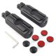 thumbnail image 2 of Reposapiés delanteros Reposapiés Estriberas para Honda CBR 600 F5 2000-2008 07 Par negro, 2 of 4