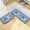 Blue Porcelain Style Floral, variant on Dailycode 2 Pcs Kitchen Rug Set Non Slip Absorbent Soft Floor Mats for Kitchen Bathroom Indigo Damask Wallpaper Design 19.7"x27.6"+19.7"x47.2"