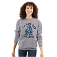 thumbnail image 3 of Mega Man Not Old I'm Classic Cartoon Unisex Plus Size Sweatshirt Brisco Brands 2X, 3 of 5