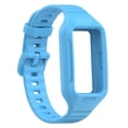 thumbnail image 4 of Sport Silicone Wristband For Huawei Band 10 9 8 7 6 Smartwatch Strap with Case Bracelet Colorful Replacement WatchBand Frame Lilac purple, 4 of 6