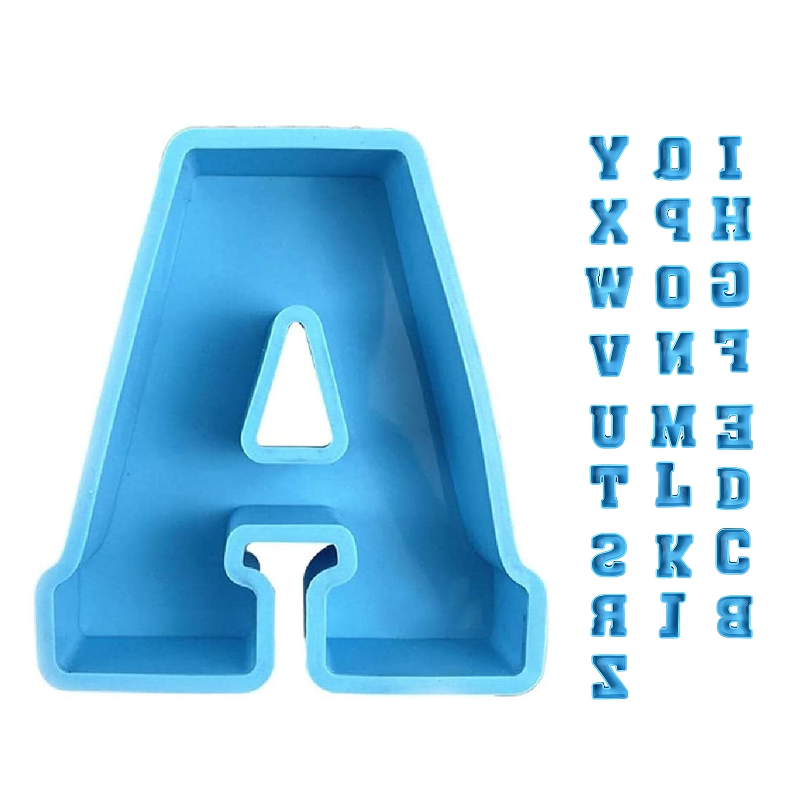 Alphabet Letters A-Z Silicone Cake Cookie Chocolate Soap Mould Ice Cube Tray