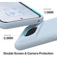 thumbnail image 2 of KOMI for Google Pixel 8 Case, Liquid Silicone Case with 2X Screen Protectors, Full Body Protective Cover, Shockproof, Slim Phone Case, Anti-Scratch Soft Microfiber Lining 6.2", Blue, 2 of 5